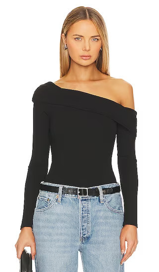 ASTR the Label Lenore Bodysuit in Black. - size L | Revolve Clothing (Global)