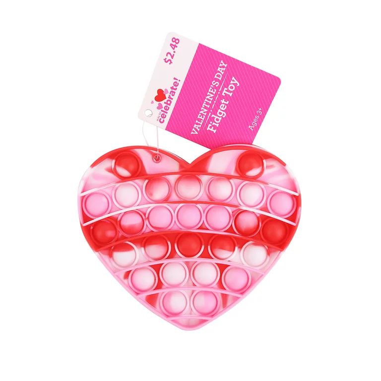 Way To Celebrate Heart Fidget Toy, Heart shaped, Plastic, Valentine's Day | Walmart (US)