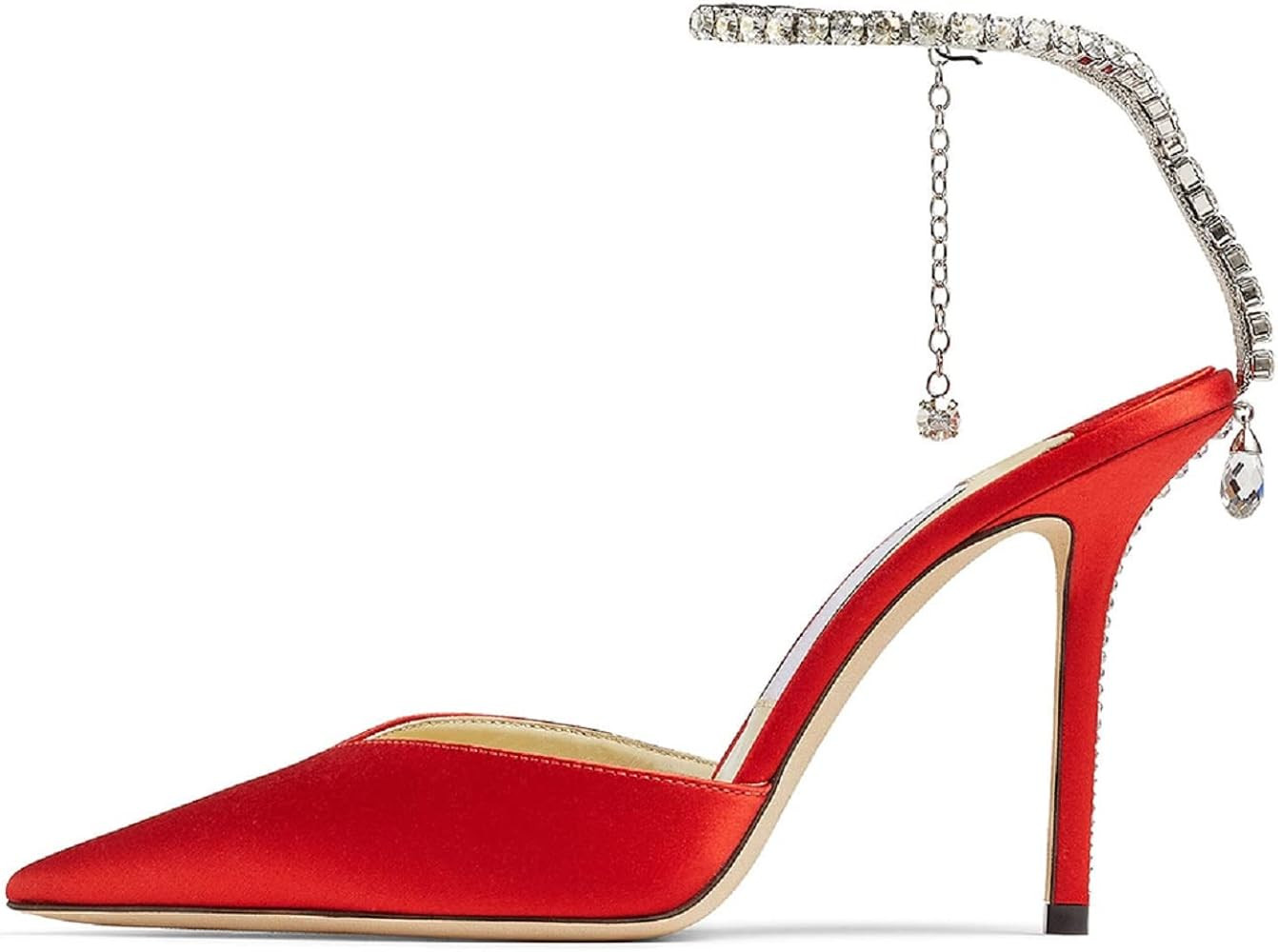 Vertundy Women's High Heel Stiletto Pumps Closed Pointed Toe Ankle Strap Fashion Strappy Sandals ... | Amazon (US)