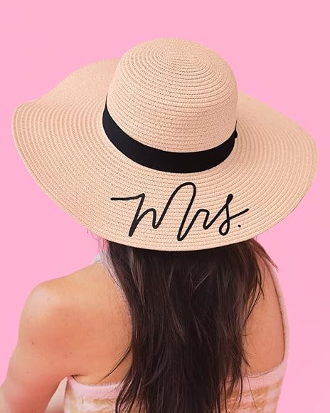 xo, Fetti Bachelorette Party Decorations Tan Mrs Sun Hat | Neutrals Bride to Be Bridal Shower Gif... | Amazon (US)