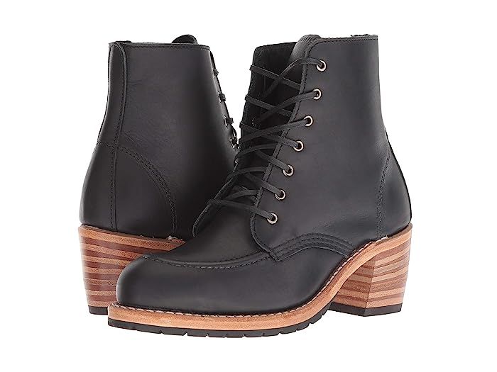 Red Wing Heritage Clara (Black Boundary) Women's Lace-up Boots | Zappos
