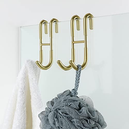 Simtive Shower Door Hooks (2-Pack), Towel Hooks for Bathroom Frameless Glass Shower Door, Shower ... | Amazon (US)