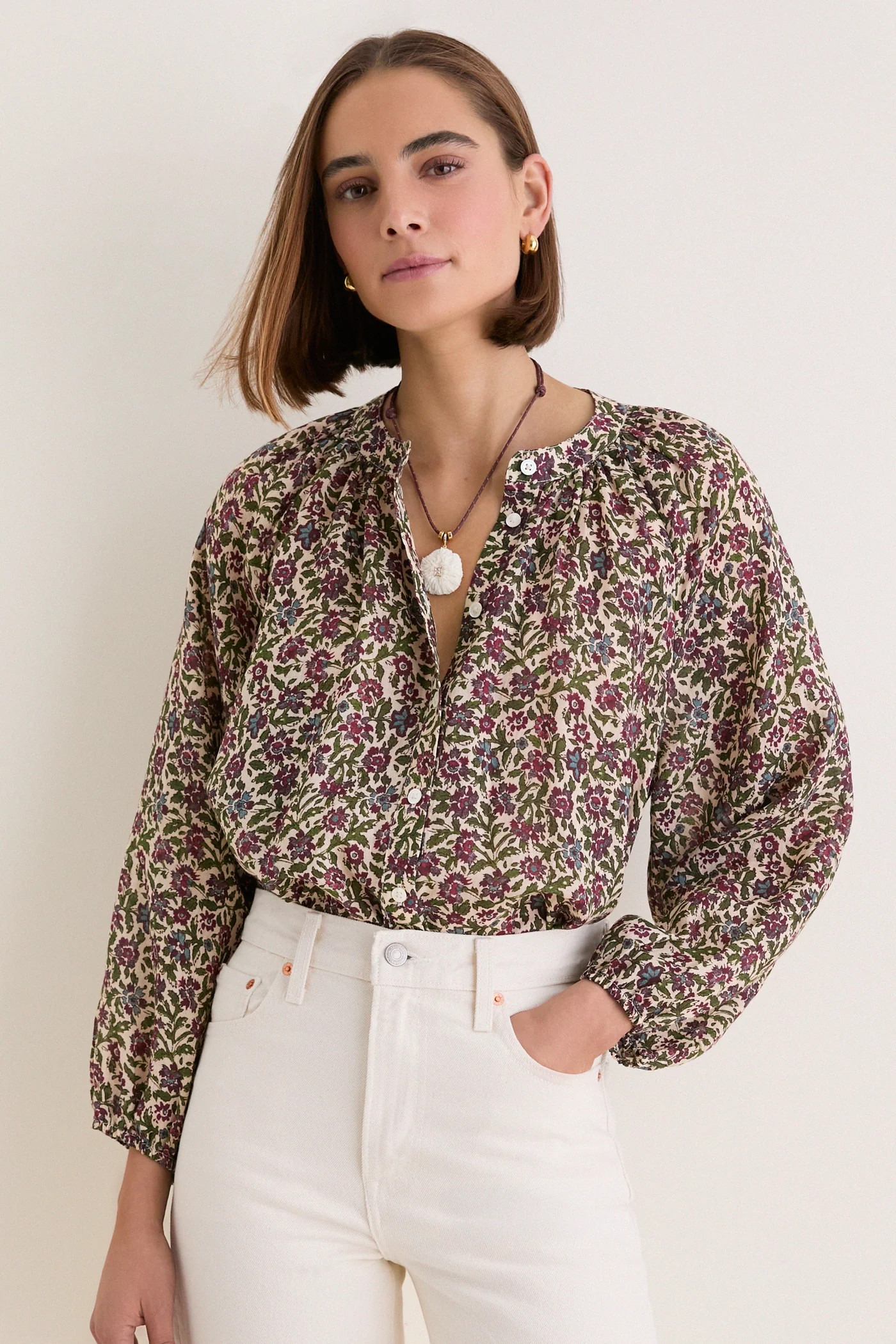 Calico Garden Sawyer Blouse | Tuckernuck (US)