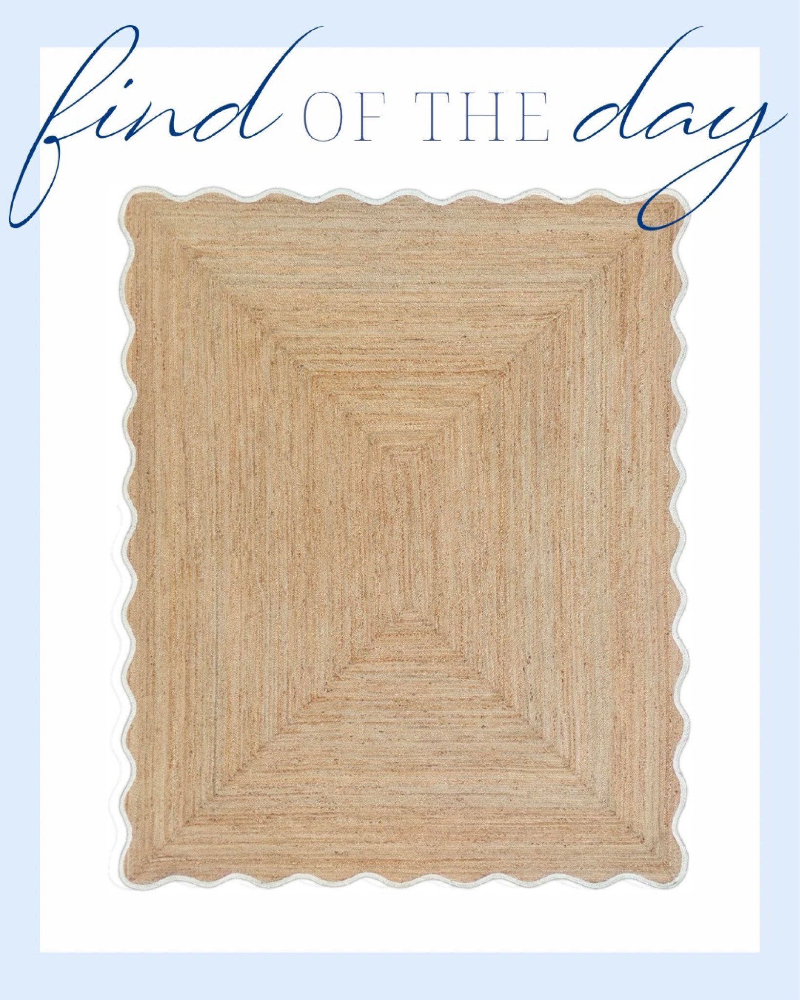 Scalloped woven rug! 



#LTKhome
