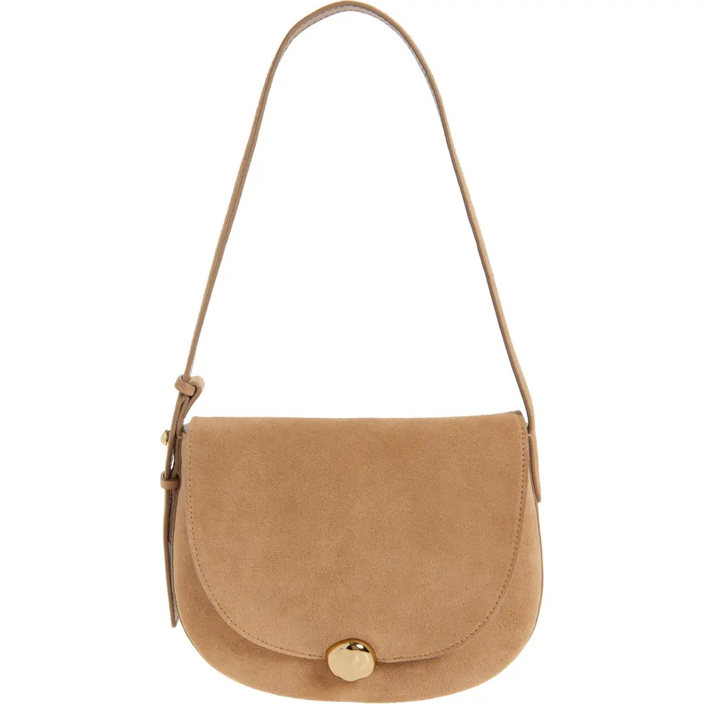 Madewell The Dakota Suede Saddle Bag in Cumin at Nordstrom | Nordstrom