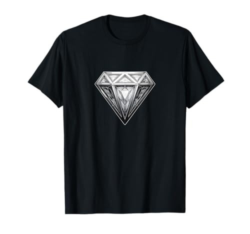 Diamond Black T-Shirt Black Graphic Tee Men's Cool Shirts T-Shirt | Amazon (US)