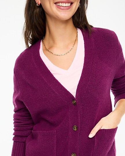 V-neck cardigan sweater in extra-soft yarn | J.Crew Factory
