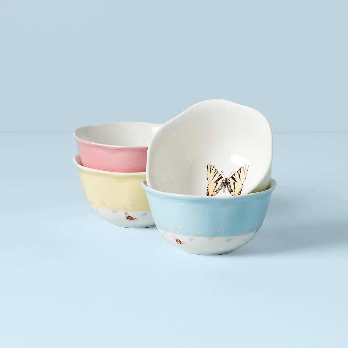 Butterfly Meadow 4-Piece Dessert Bowl Set | Lenox