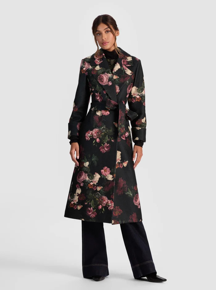 KARLEY WRAP COAT | Alice + Olivia