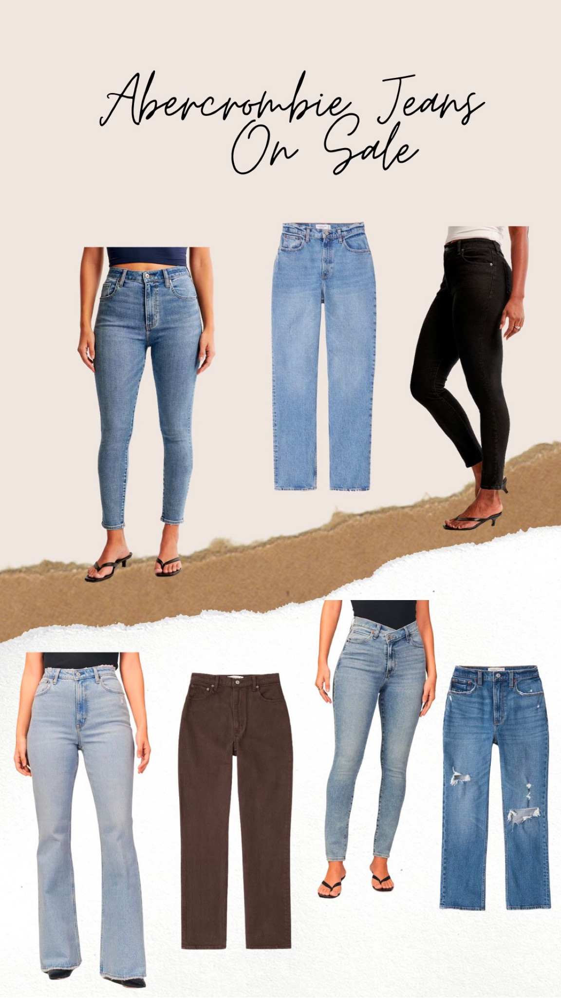 Semi-annual Abercrombie jean sale is happening now! 25% off ALL JEANS

#abercrombie #AFjeans #AFsale

#LTKstyletip #LTKsalealert #LTKunder100