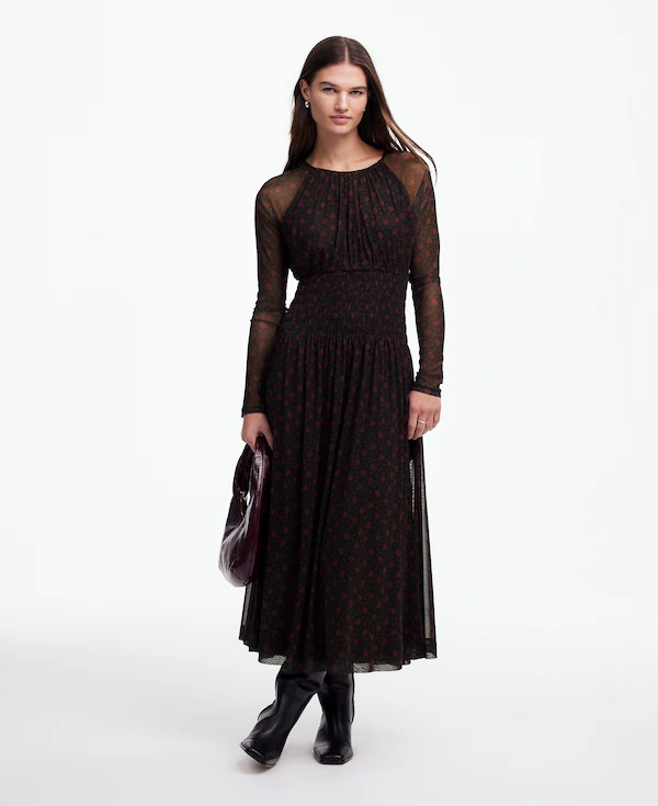 Smocked Midi Dress in Floral | Madewell