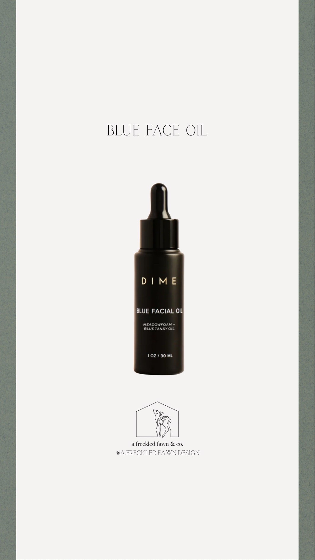 Blue face oil for redness, breakouts, soft skin, and moisturizing!!