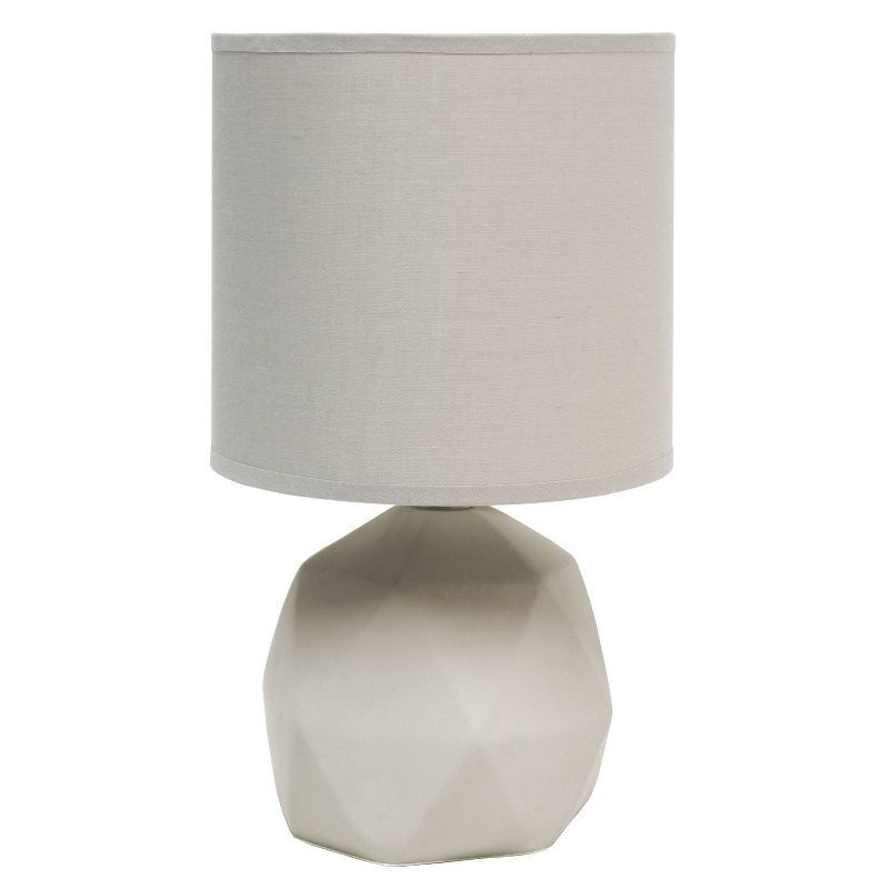 Geometric Concrete Lamp with Shade Gray - Simple Designs | Target