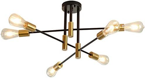 Mid Century Modern Light Fixture,Chandelier Light Fixture,E26 LED Sputnik Chandelier Modern Ceiling  | Amazon (US)