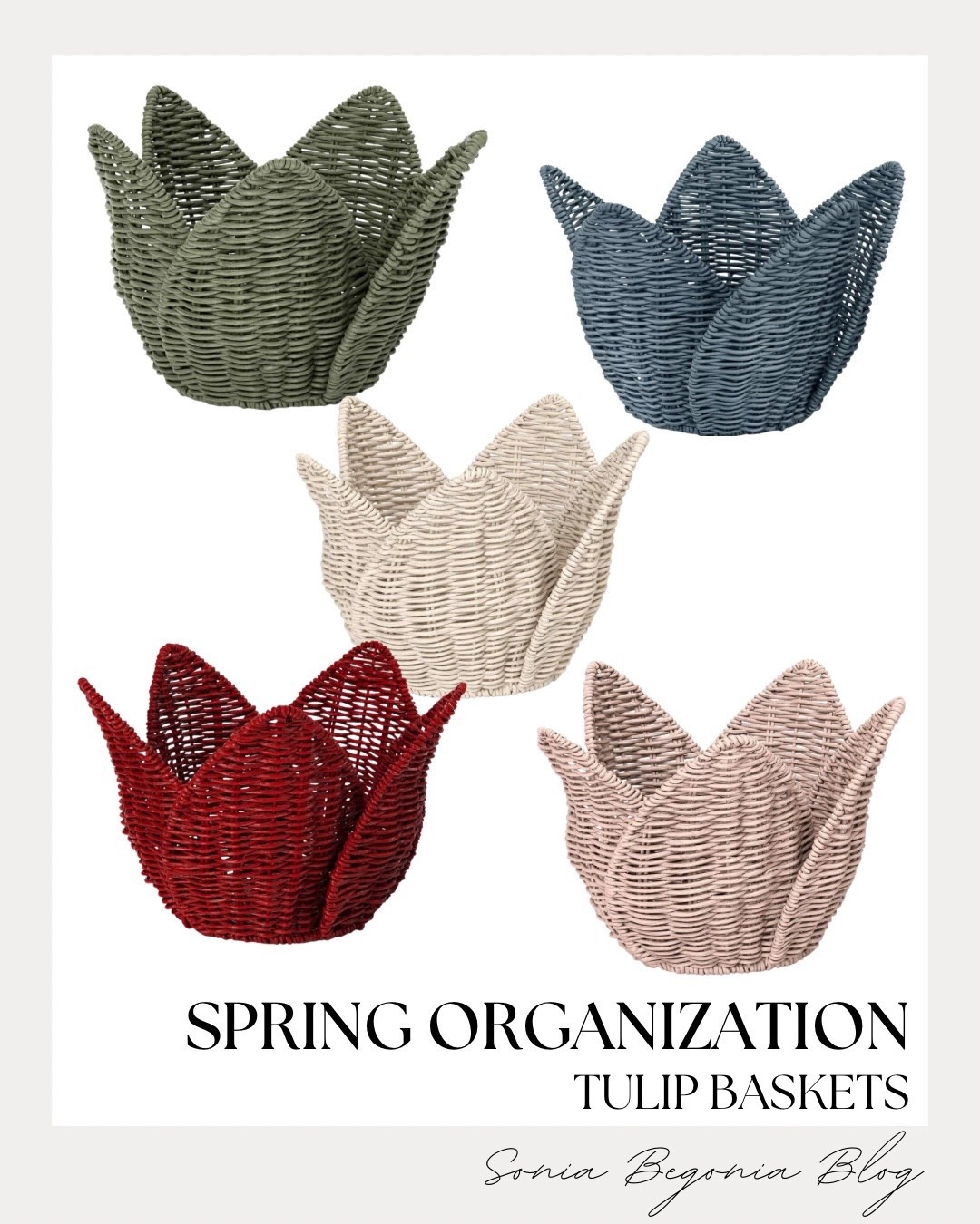 SPRING ORGANIZATION: Tulip Baskets for $15! 🌷

Transform your space for the season with these adorable and functional spring organization finds!

I am obsessed with these woven tulip-shaped baskets that perfectly blend seasonal charm with practical storage. Available in a variety of soft and bold hues—from earthy sage and dusty blue to a vibrant spring red—these baskets are the perfect statement piece for any shelf or entryway. I love using the cream or soft pink options to hold small accessories or craft supplies, adding a whimsical, feminine touch to my home decor. At just $15, they are a budget-friendly way to embrace a refreshed, organized aesthetic while celebrating the beauty of spring blooms!

#HomeOrganization
#SpringDecor
#TargetFinds
#TargetStyle
#TulipBaskets
#SpringCleaning
#WovenBaskets
#AffordableDecor
#InteriorInspo
#ShelfStyling
#OrganizationHacks
#BudgetFriendly
#SpringAesthetic
#HomeDecorUnder20
#SoniaBegoniaBlog


#LTKSeasonal #LTKHome