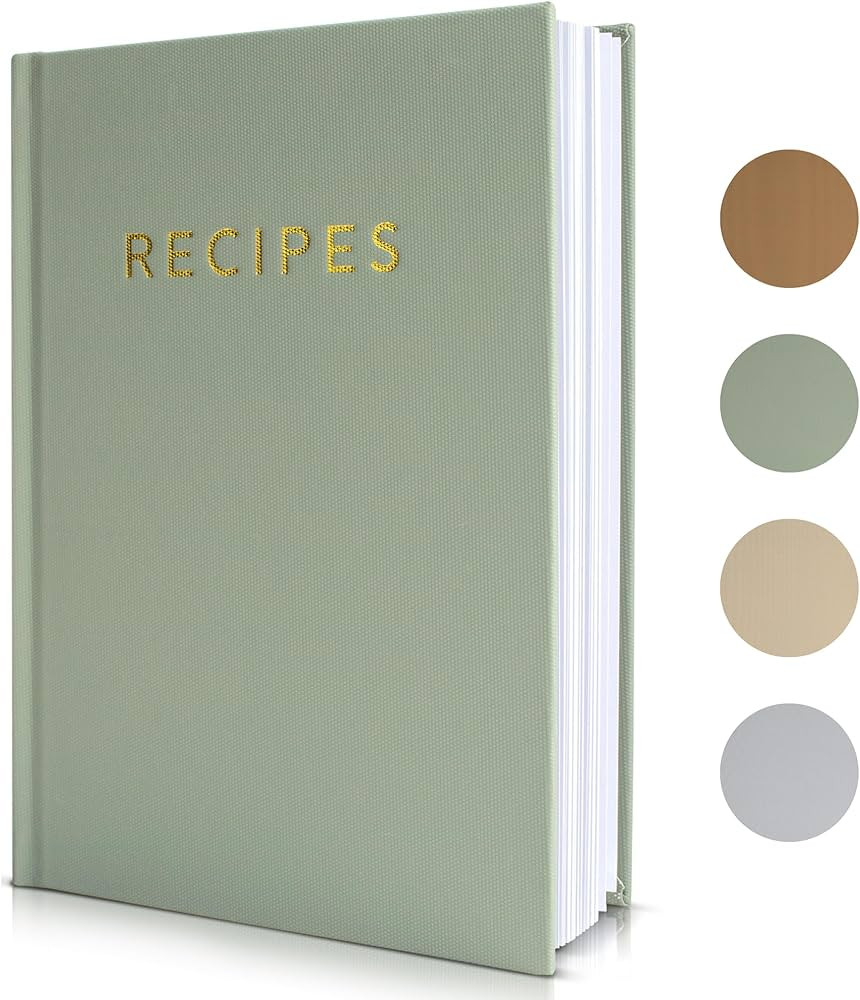 Aesthetic Blank Recipe Book with Waterproof Cover - The Perfect Recipe Notebook To Write In Your ... | Amazon (US)