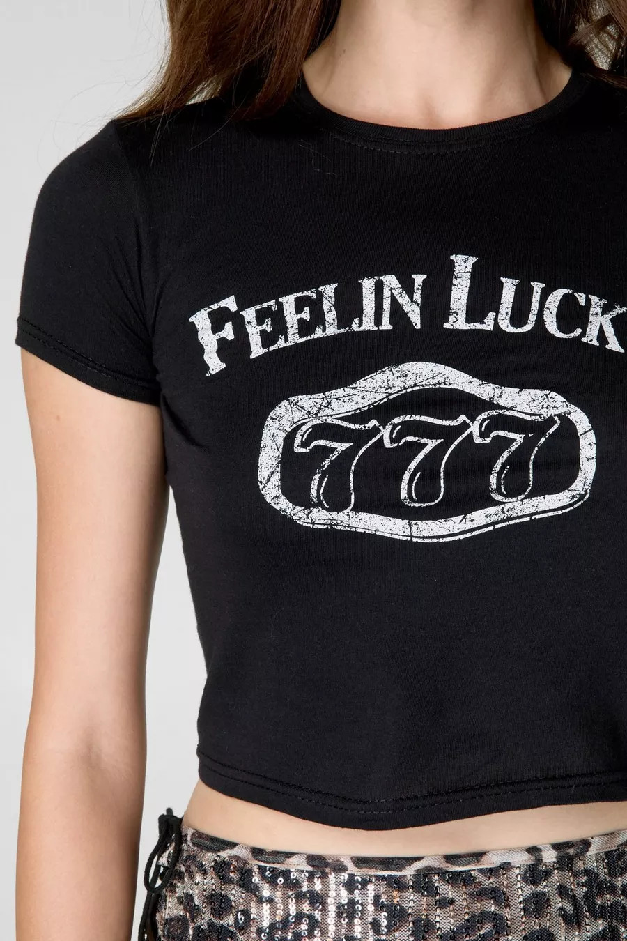 Feelin Lucky Graphic Baby T-Shirt | Nasty Gal US