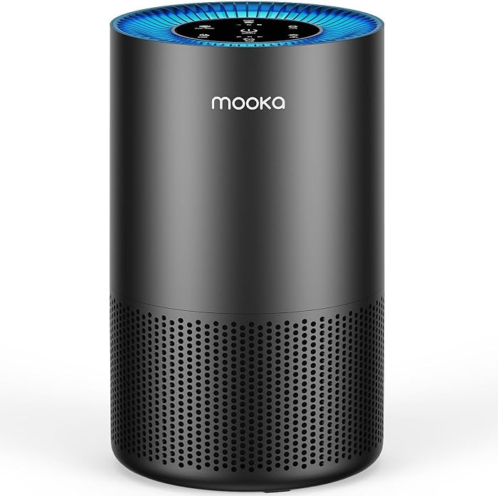 Air Purifiers for Home Large Room Pets Up to 1300 Sq Ft, MOOKA H13 True HEPA Air Purifier Cleaner... | Amazon (US)
