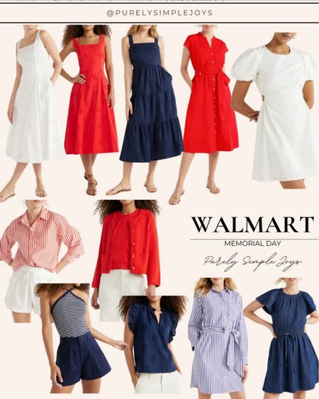 🇺🇸 Walmart red, white and blue outfits /
Walmart Memorial Day outfits  /
July 4th outfits  

#LTKFindsUnder50 #LTKSummerSales #LTKxWalmart