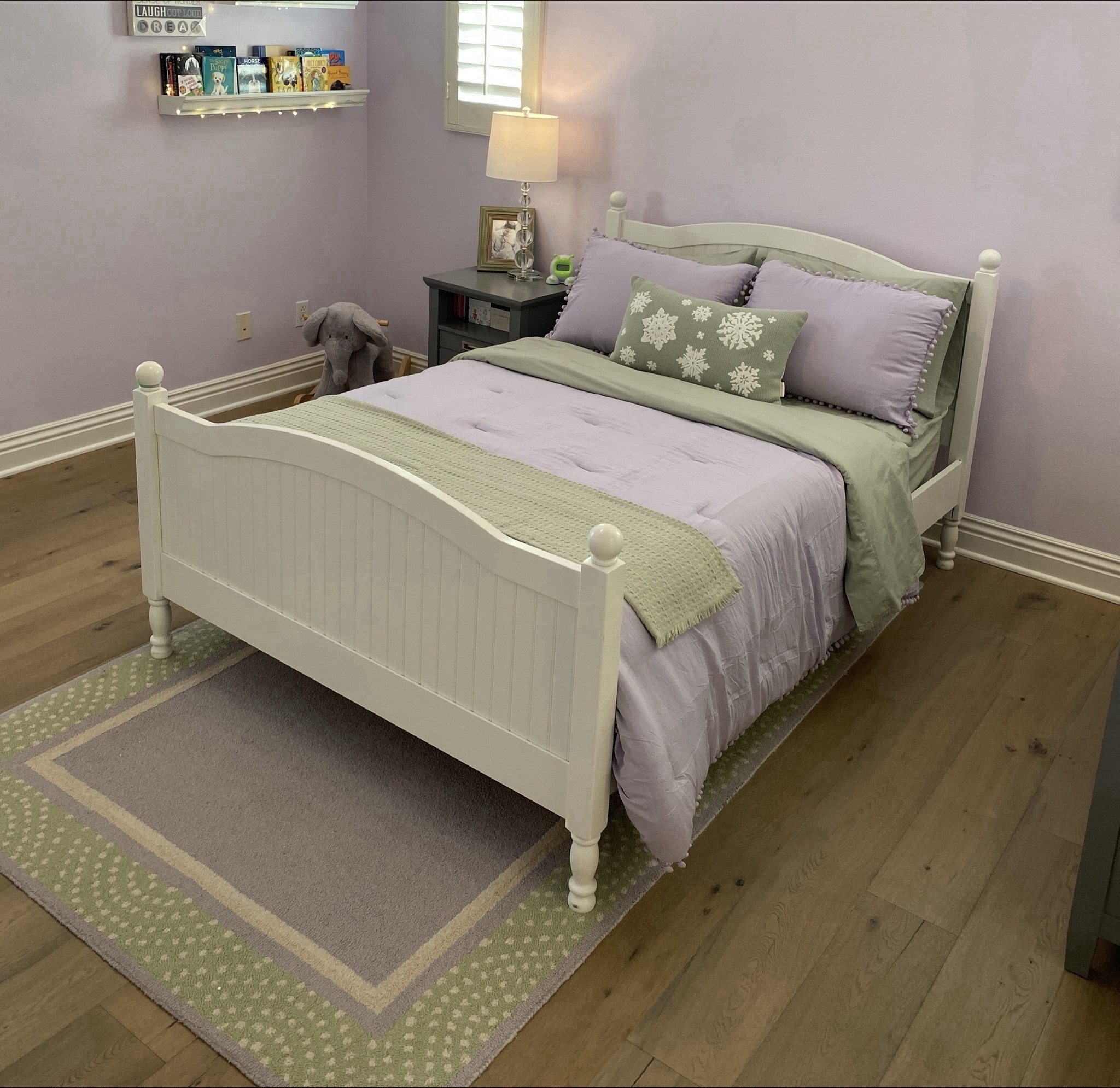 We loved working on our little client’s room! She wanted to stay with the lilac & sage green theme she already had going on, so we just updated her bedding to one that will grow with her through her teen years. The other items added to her room besides the bedding were: a bigger, glass base lamp, two extra large basket to hold her stuffies, artwork, jewelry box, and a bookshelf that would hold all of her favorite books. Did we mention she loves to read? 📚 

Tip: Instead of spending a lot of money on a new artwork, buy a set of picture frames from @amazon, and print a digital artwork from @etsy. You’ll spend a fraction of the cost of a new artwork and have endless options. 

***Slide to the end for BEFORE pictures and scroll below to shop. 

#LTKorganizingtips #LTKkidsroom #LTKetsyfinds #LTKkidsartwork #LTKpurpleroom #LTKdecluttering #LTKamazonfinds #LTKlilacroom #LTKsagegreenroom #LTKkidsroomdecor

#LTKfindsunder50 #LTKhome