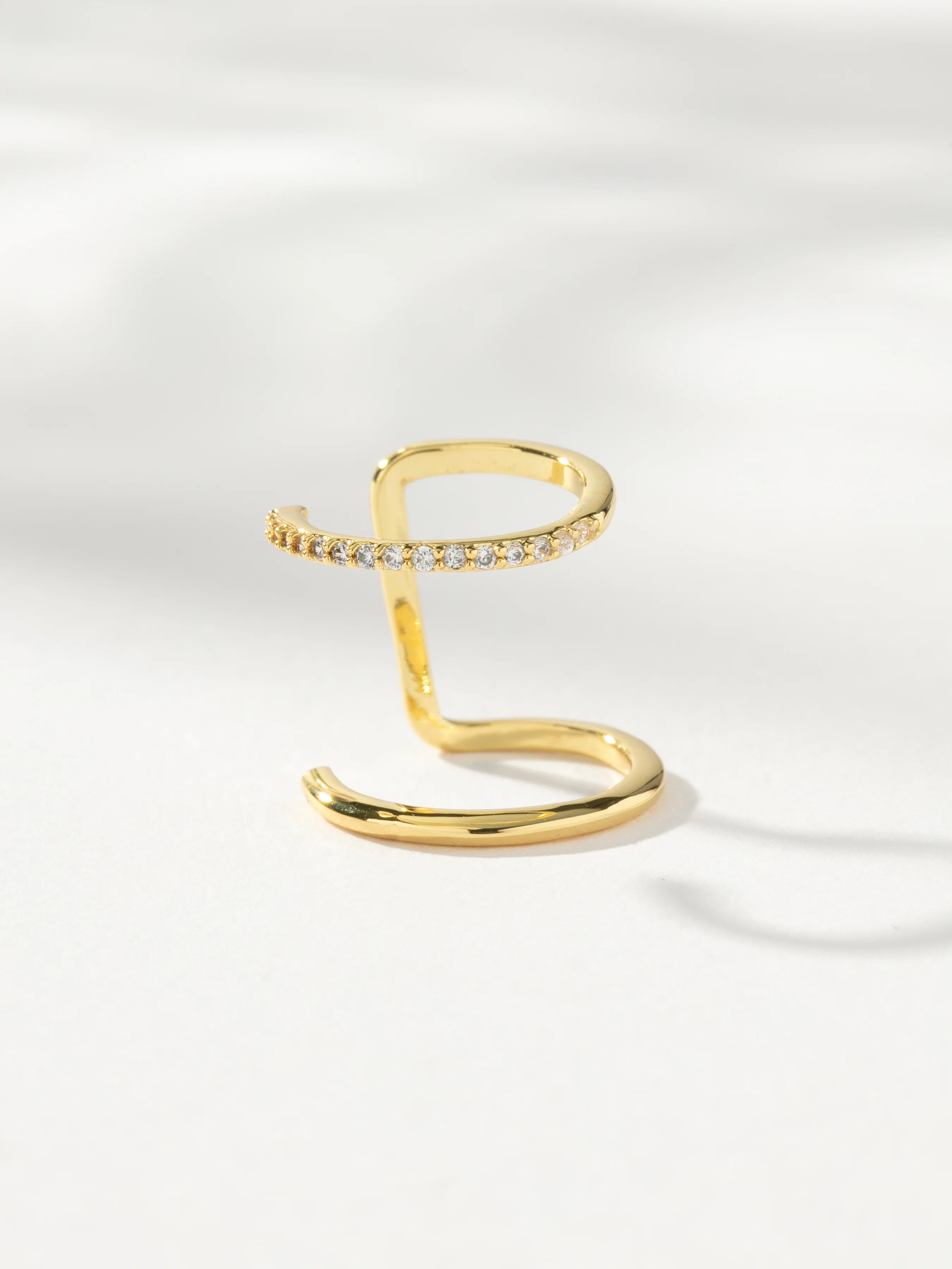 Simple Shine Ear Cuff in Gold | Double Cuff Earrings | Uncommon James | Uncommon James