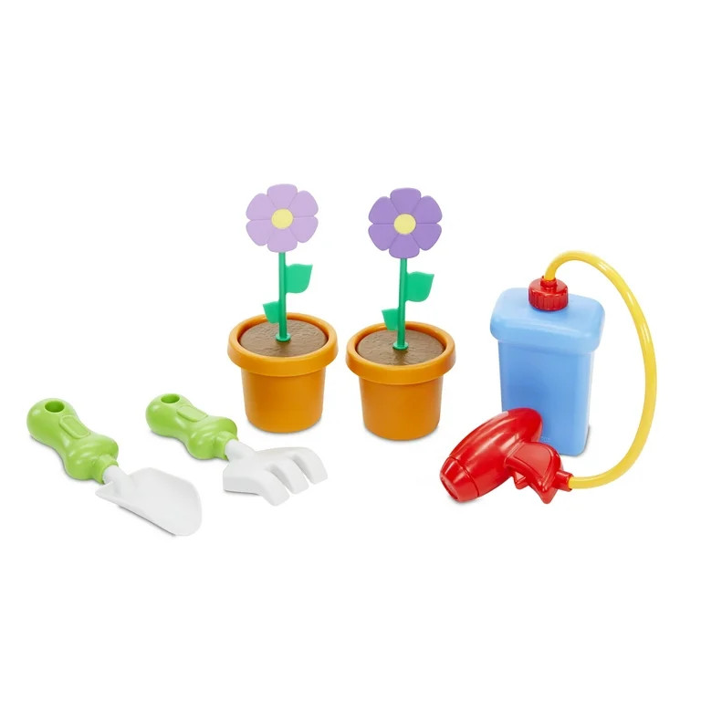 Little Tikes 2-in-1 Garden Cart & Wheelbarrow Play Gardening Toy with 10 Pieces and Sprinkler for... | Walmart (US)