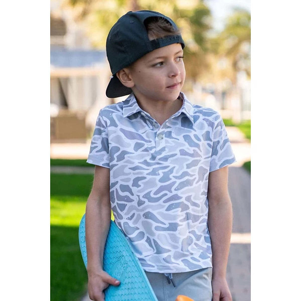 Boys' Burlebo Polo Toddler 2T White Camo | Scheels