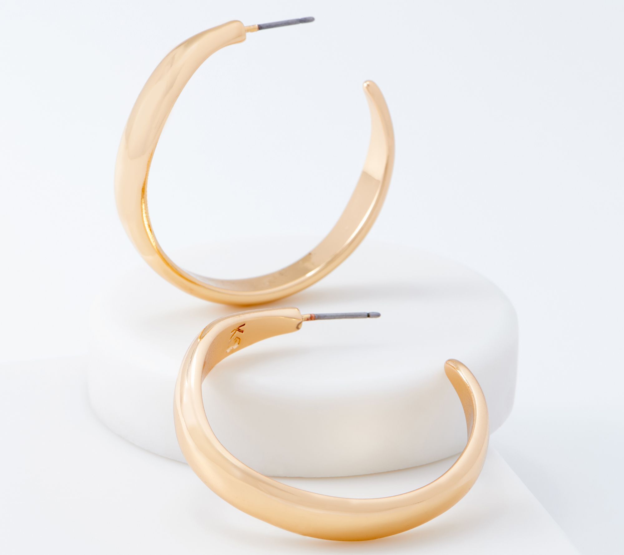 Belle by Kim Gravel EmBELLEish Organic Hoop Earrings | QVC