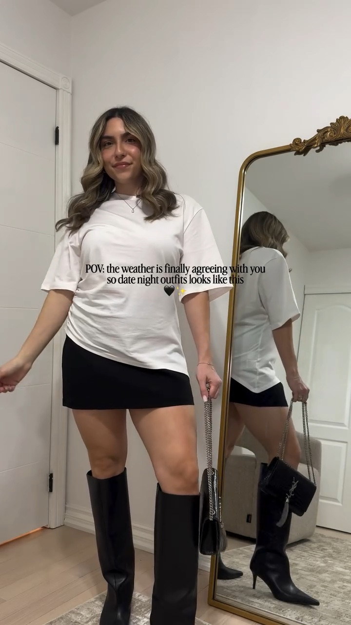 A transitional date night outfit idea that isn’t jeans and a cute top ✨ Also v happy I didnt need a parka tonight - a win is a win 🫶🏼 

#datenightoutfit #whatimwearingtoday #styleinspo #capsulewardrobe #wearthisnext