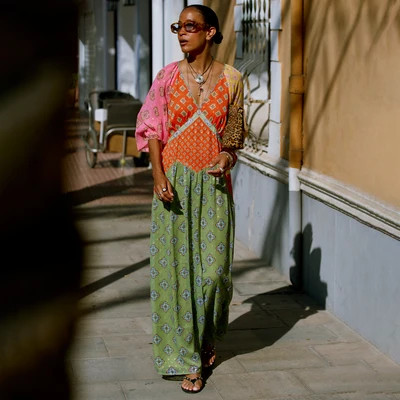 Pink Mix Tile Una Dress | Never Fully Dressed US