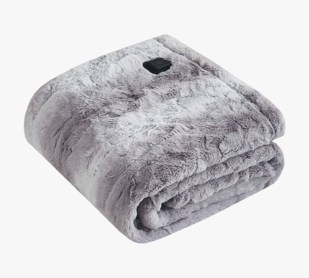 Beautyrest® Heated Faux Fur Wrap | Pottery Barn (US)