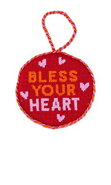 Furbish Studio Needlepoint Ornament in Bless Your Heart from Revolve.com | Revolve Clothing (Global)