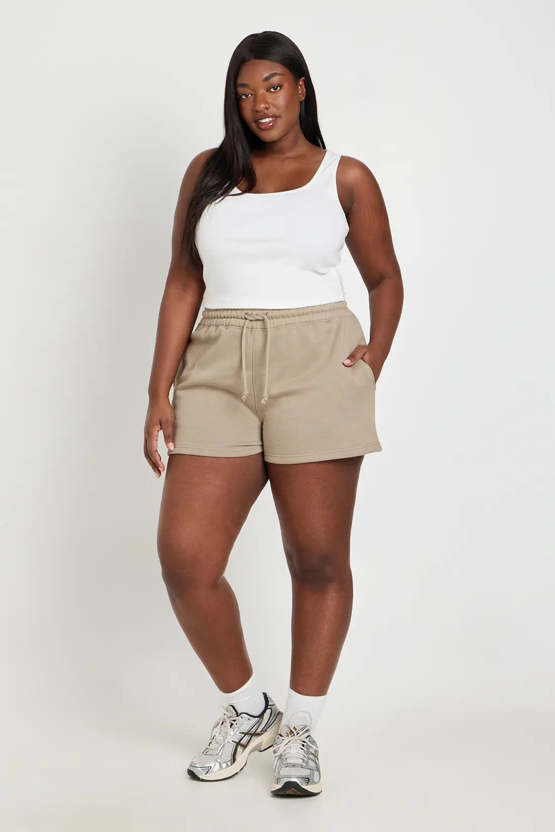 Sage Plus Jogger Shorts | Boohoo USA | boohoo (US & Canada)