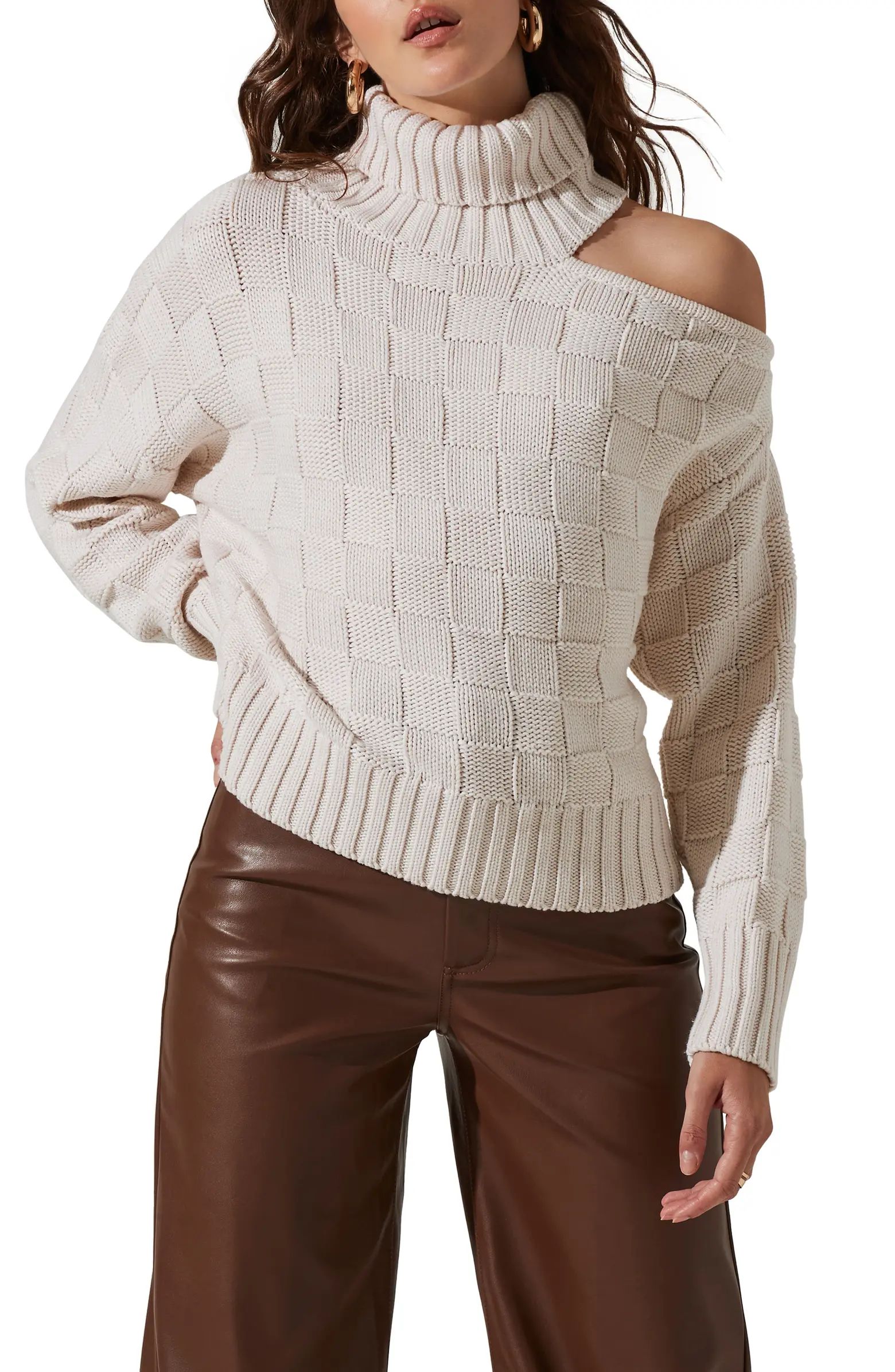 Cutout Turtleneck Sweater | Nordstrom