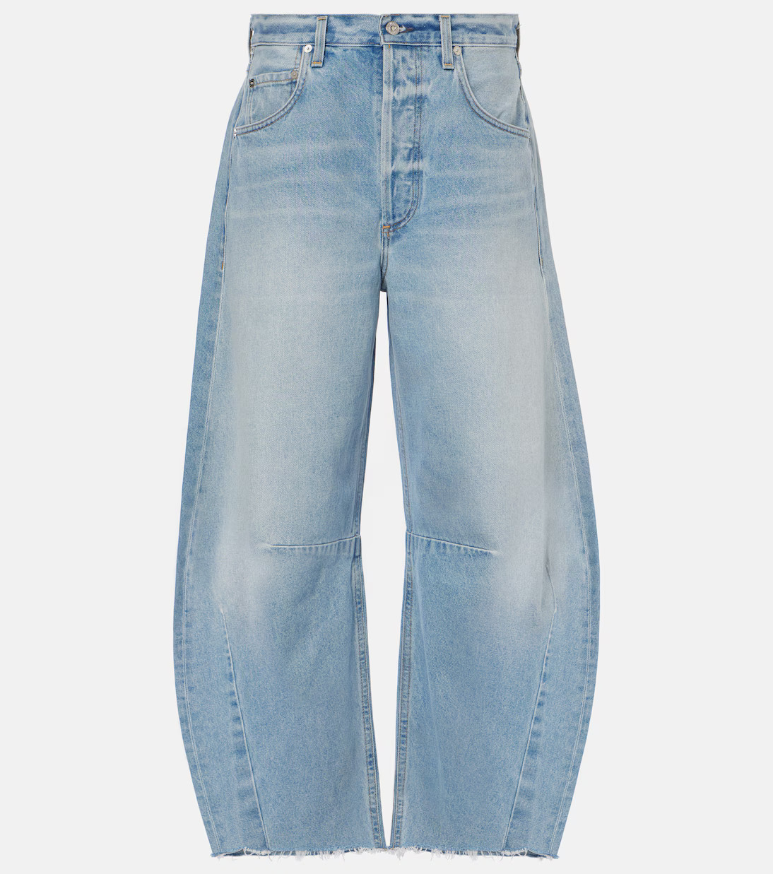 Horseshoe low-rise barrel-leg jeans | Mytheresa (UK)