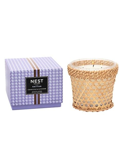 Limited Edition Rattan Cedar Leaf & Lavender 3-Wick Candle | Saks Fifth Avenue