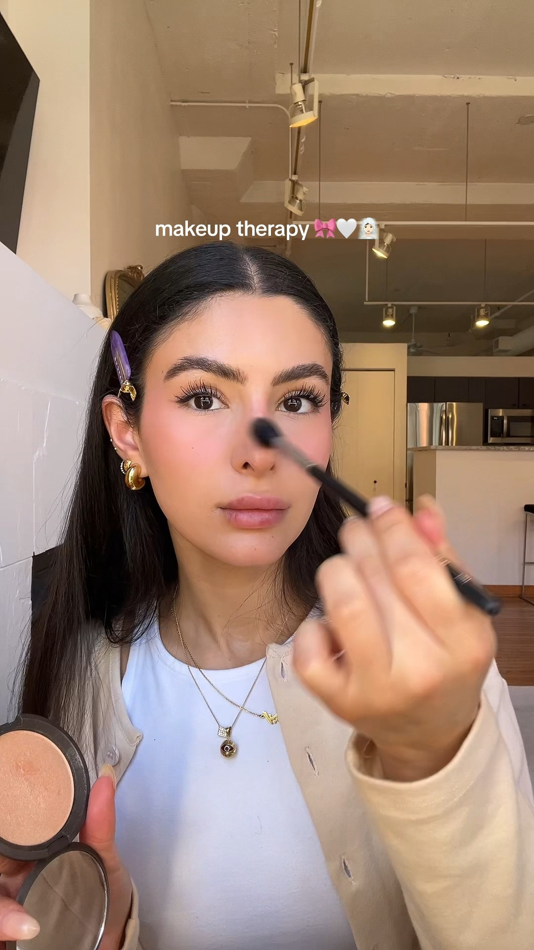 Every day makeup summer makeup no foundation makeup look