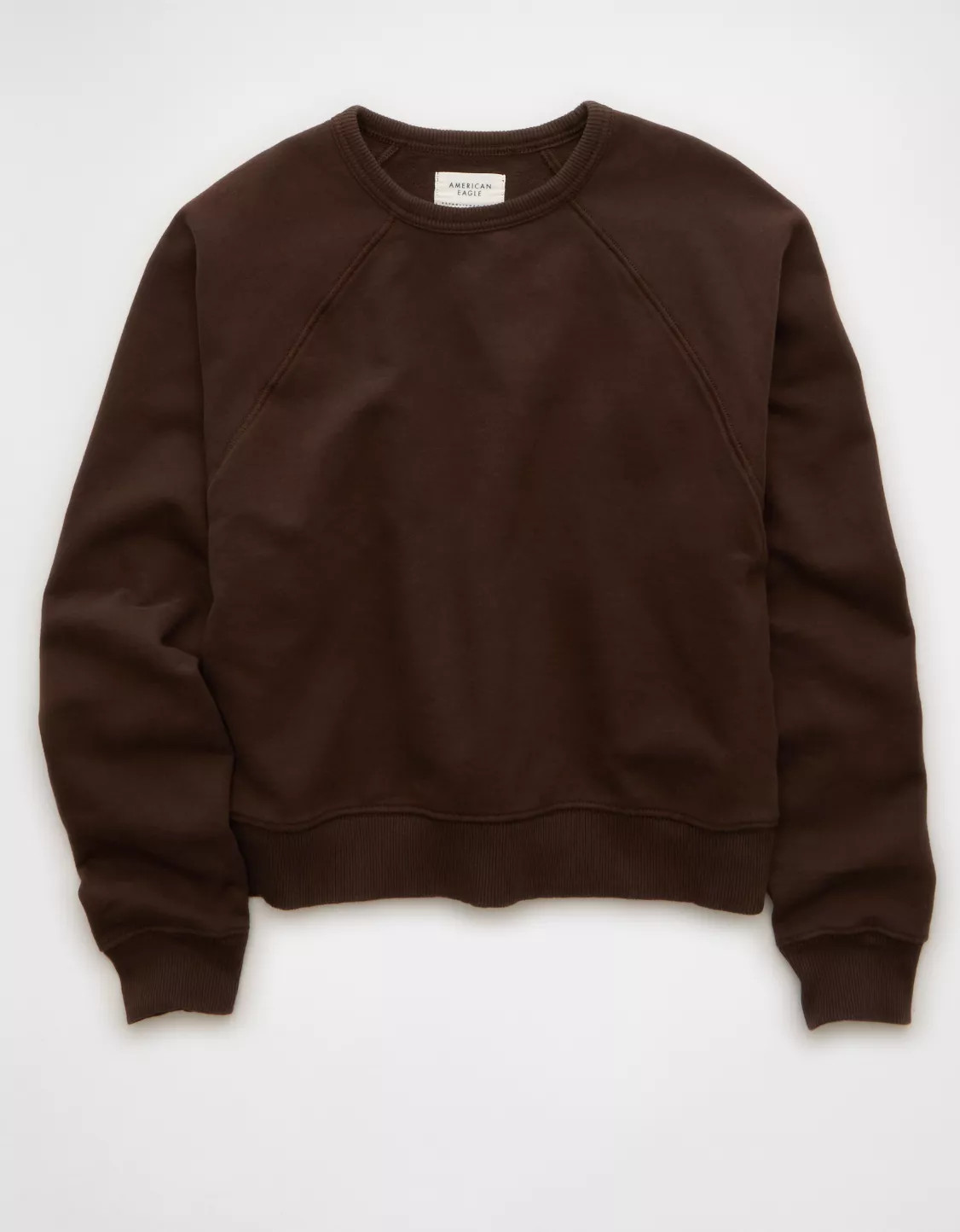 AE Cropped Raglan Sweatshirt | American Eagle Outfitters (US & CA)