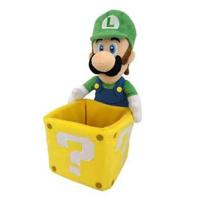 Little Buddy LLC Super Mario Bros. 9" Plush: Luigi with Coin Box | Target