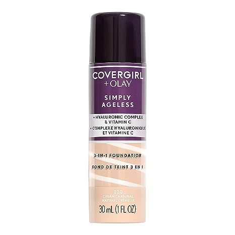 Covergirl + Olay Simply Ageless 3-in-1 Liquid Foundation, Creamy Natural | Amazon (US)