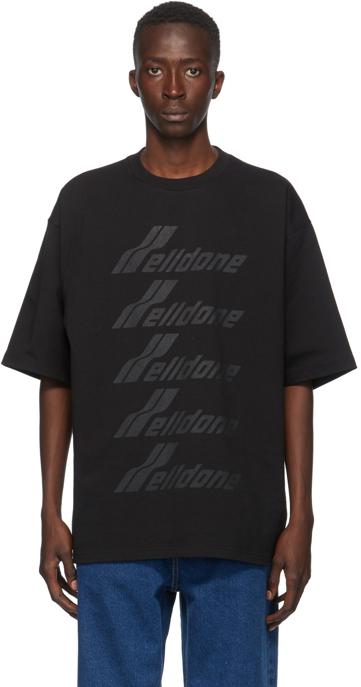 黑色 Mono Front Logo T 恤 | SSENSE