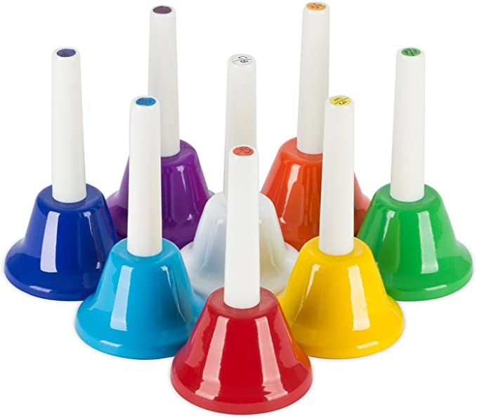 colored handbells