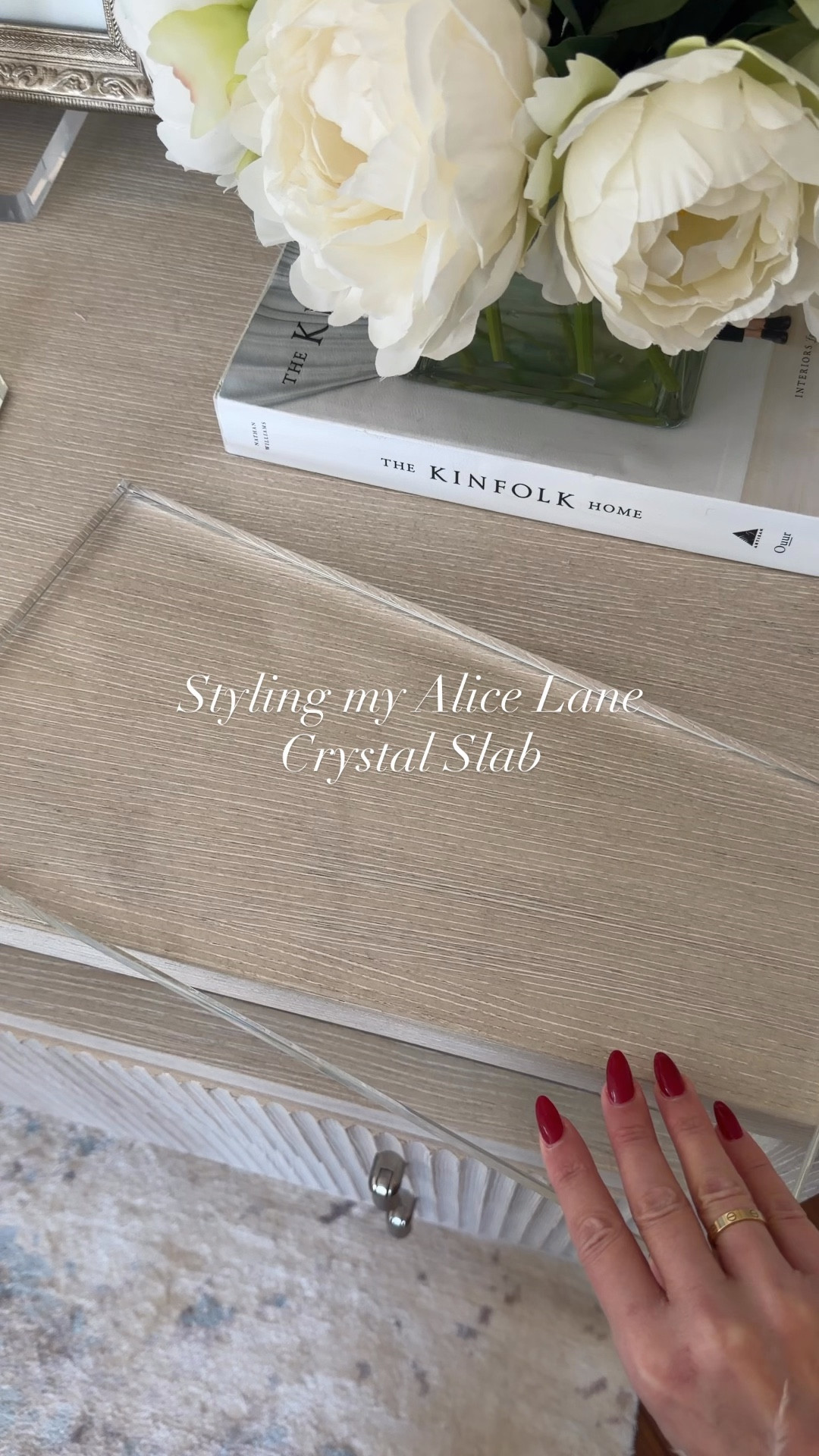 Use code: Cristina and save 10% off Alice Lane! Crystal slab, bedroom, nightstand, French, modern, jewelry display, organized.

#LTKOver40 #LTKSaleAlert #LTKBeauty