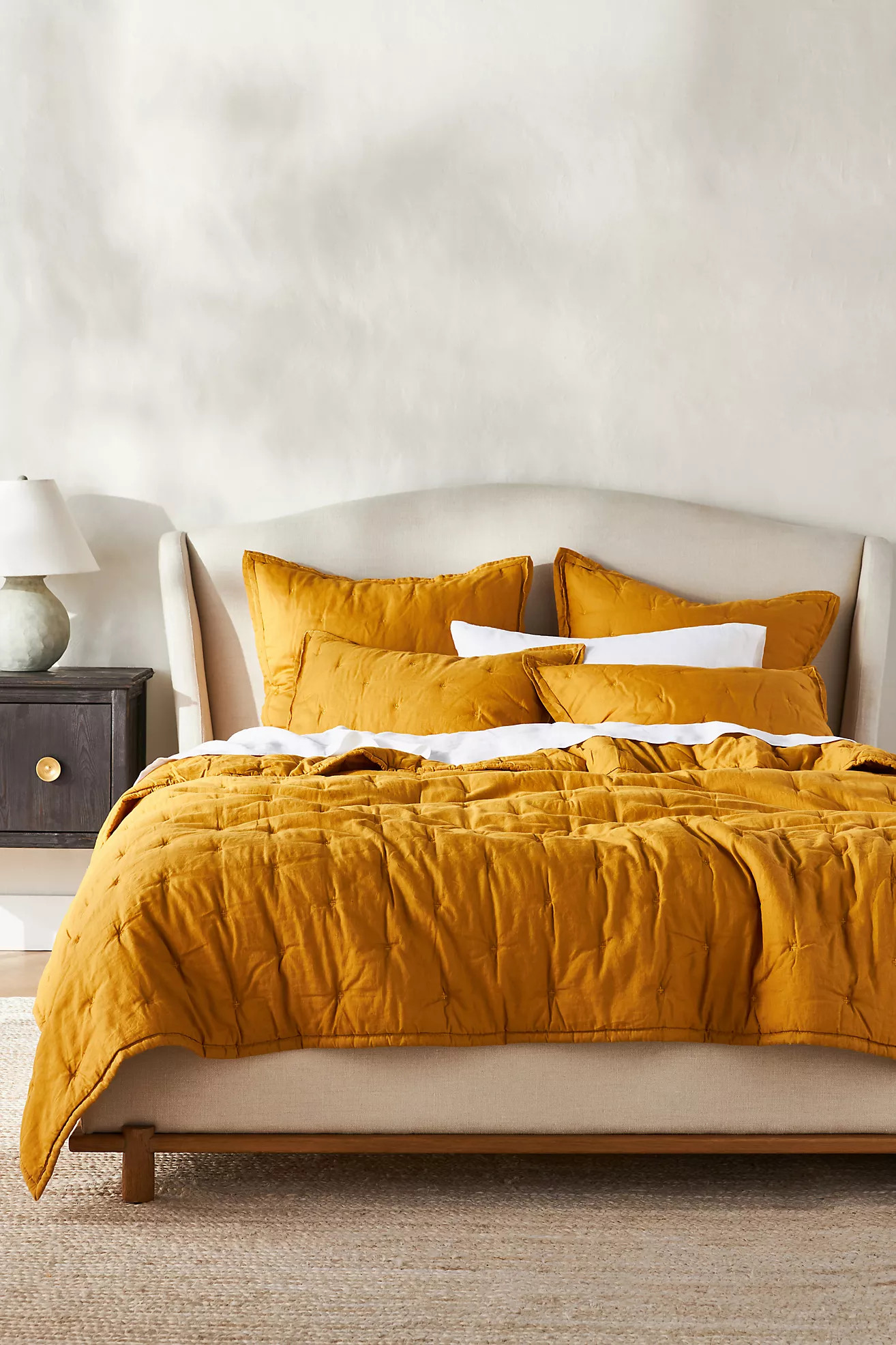 Relaxed Linen-Cotton Quilt | Anthropologie (US)