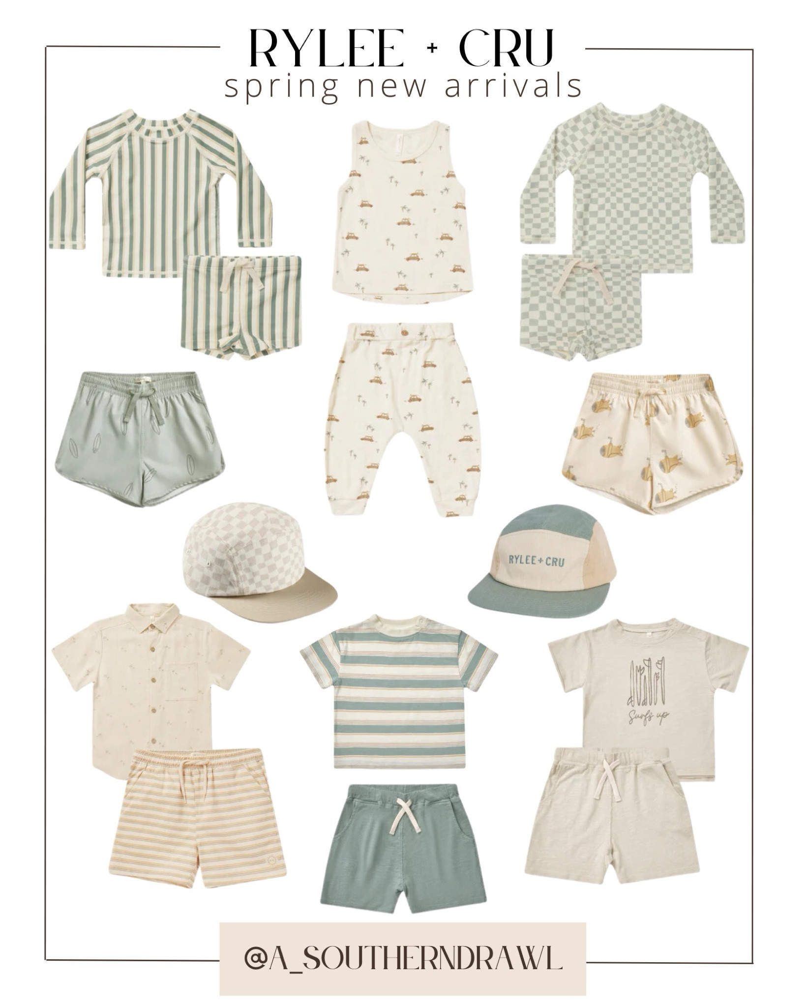 Rylee + Cru spring new arrivals!

Toddler boy clothes - toddler matching set - toddler swimwear - toddler swimsuit - toddler boy clothes - neutral toddler clothes - neutral baby clothes 

#LTKswim #LTKkids #LTKbaby