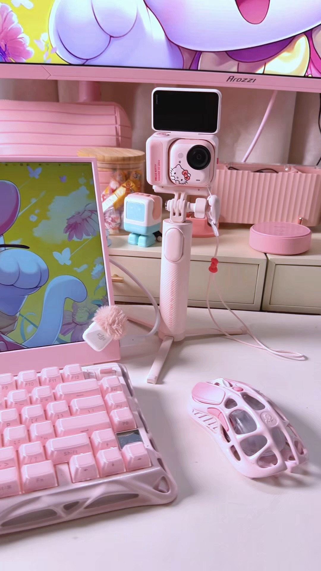 Pink girlie wfh settings