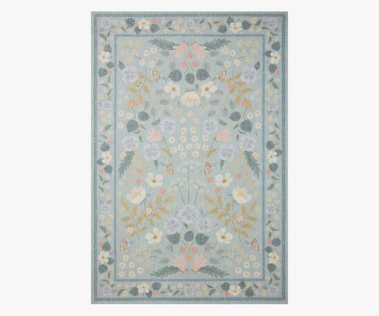 Cotswolds Willow Sky Power-Loomed Rug | Rifle Paper Co.
