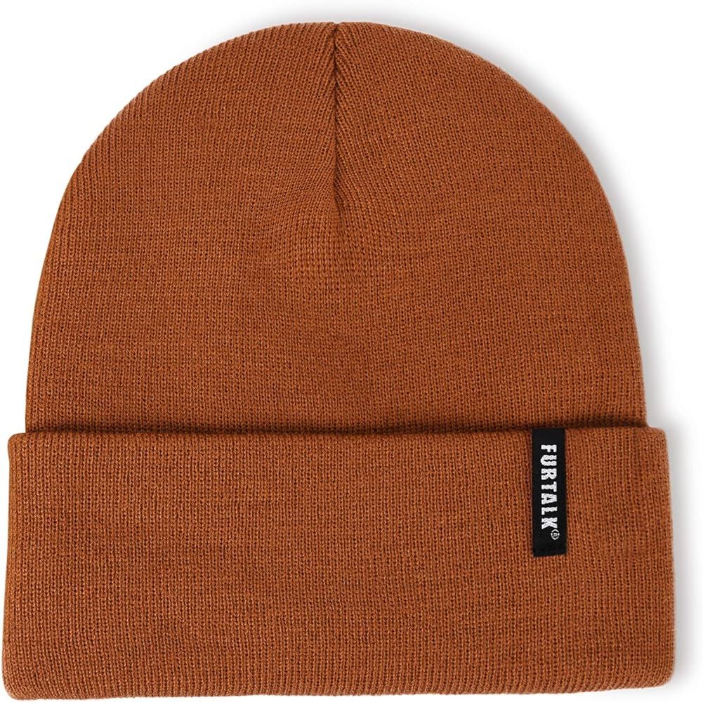 FURTALK Womens Knit Beanie Hat Acrylic Winter Hats for Women Men Soft Warm Unisex Cuffed Beanie | Amazon (CA)