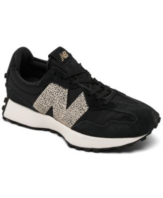 New Balance Women's 327 Casual Sneakers from Finish Line - White, Black | Macy's