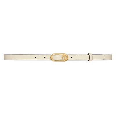 Thin belt with Round Interlocking G | Gucci (UK)
